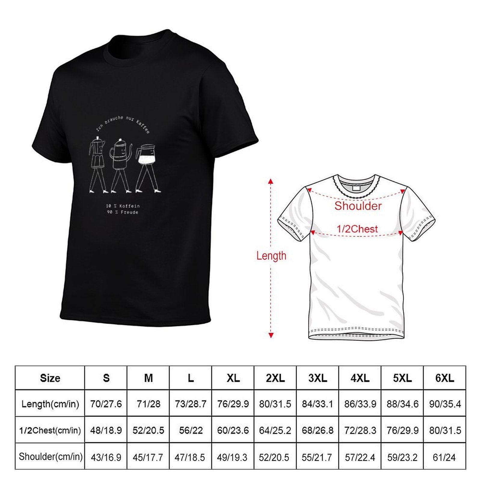 T-shirt avec illustration d'un - Coffee Equipment In China avis et prix
